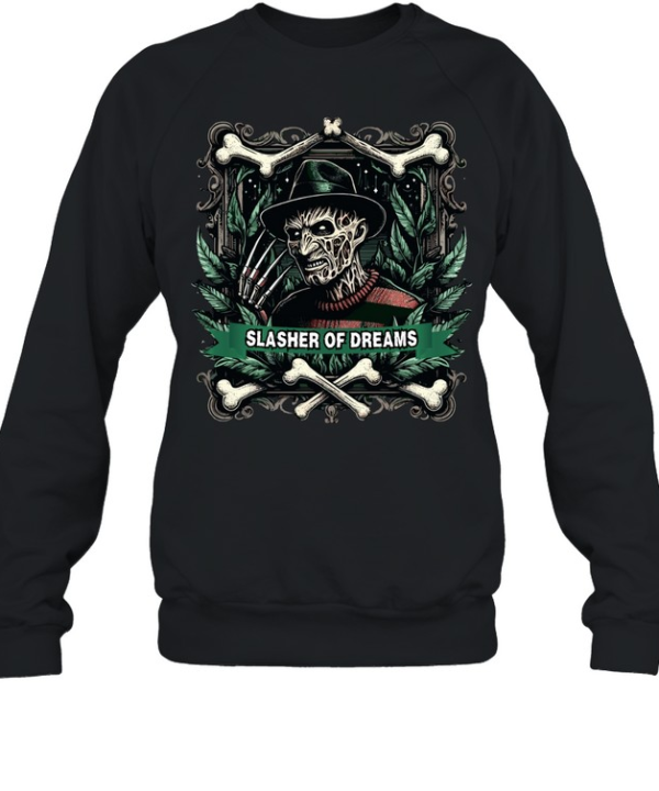 Slasher Of Dreams Freddy Krueger Horror Nightmare Graphic T- Unisex Sweatshirt