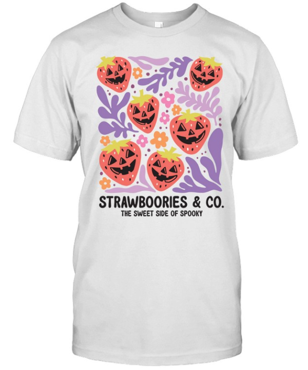 Strawboories And Co Sweet Side Of Spooky Halloween T- Classic Men's T-shirt