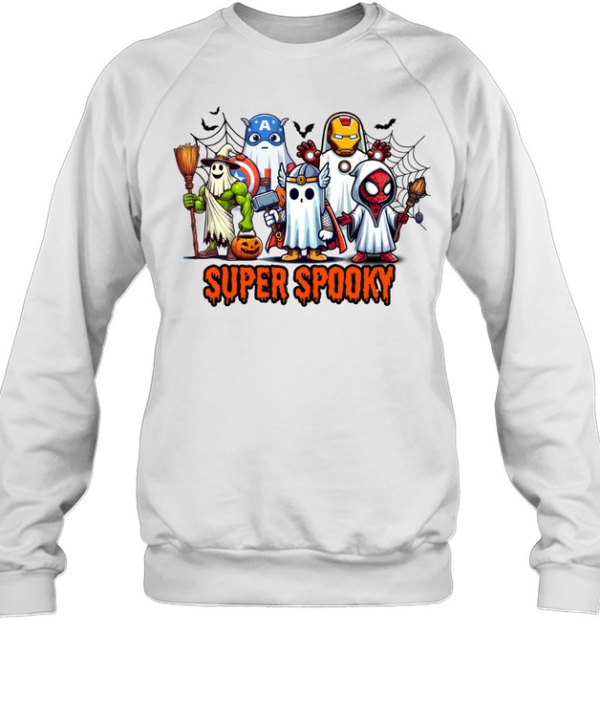 Super Spooky Avengers Ghosts Halloween T- Unisex Sweatshirt