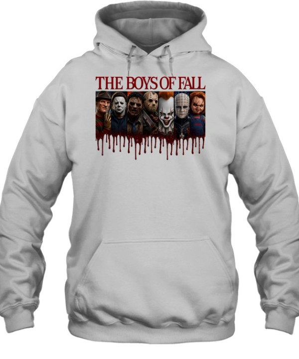 The Boys Of Fall Horror Slasher Squad Bleeding Film Strips Halloween  Unisex Hoodie