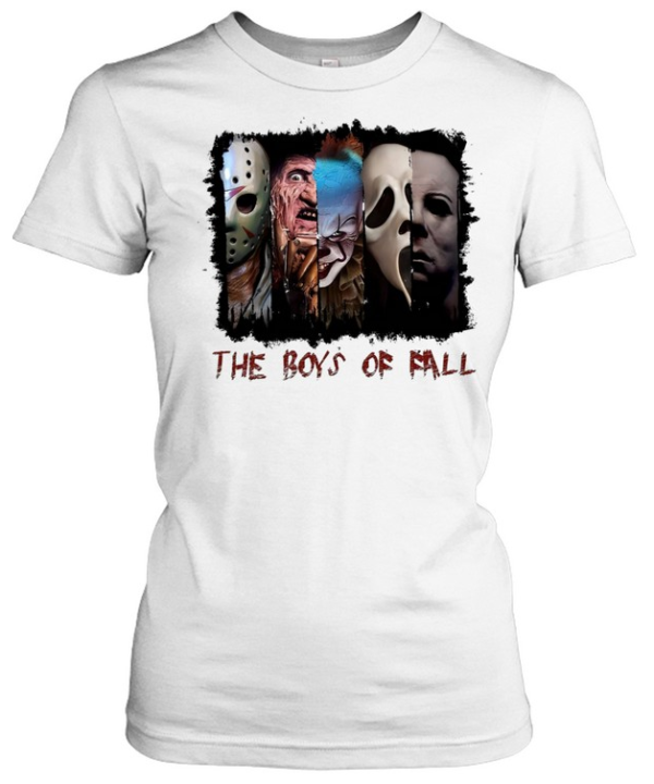 The Boys Of Fall Horror Slasher Squad Graphic Halloween Classic Women's T-shirt