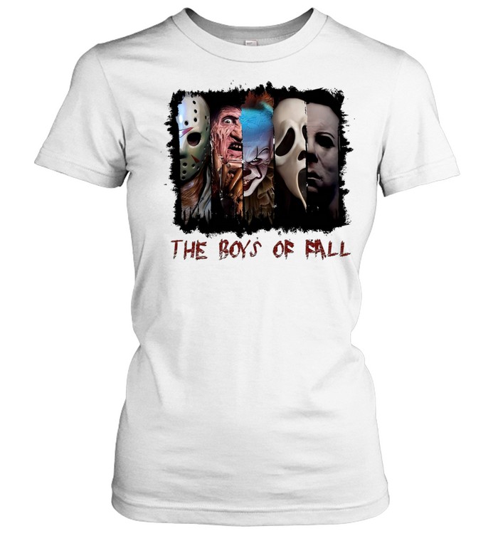 The Boys Of Fall Horror Slasher Squad Graphic Halloween Classic Women's T-shirt