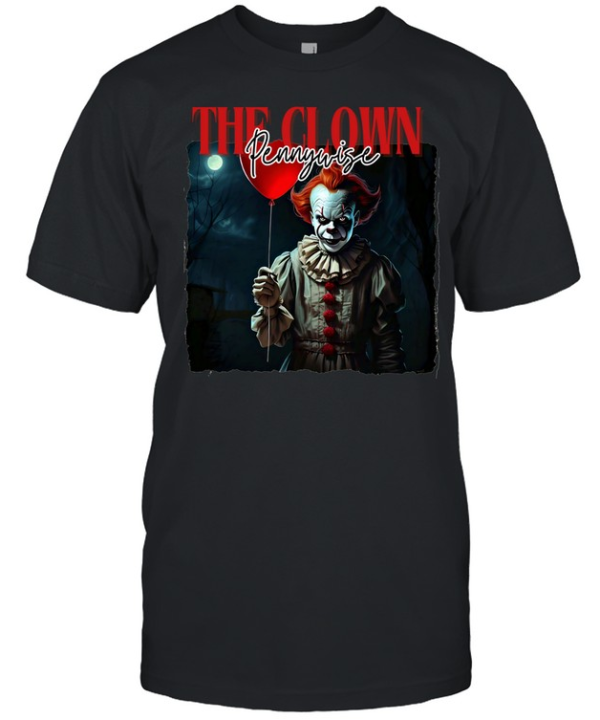 The Clown Pennywise Red Balloon IT Horror Movie  Classic Men's T-shirt