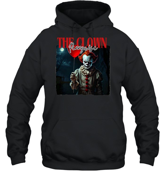 The Clown Pennywise Red Balloon IT Horror Movie Unisex Hoodie The Clown Pennywise Red Balloon IT Horror Movie Unisex Hoodie