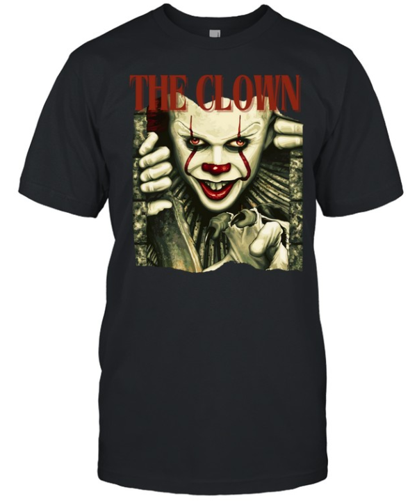 The Clown Pennywise Sewer Horror Movie Halloween Graphic T- Classic Men's T-shirt