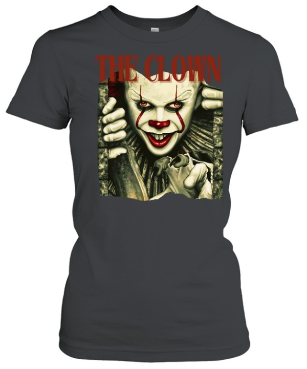 The Clown Pennywise Sewer Horror Movie Halloween Graphic T- Classic Women's T-shirt