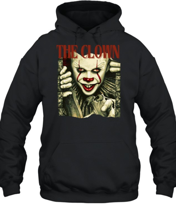 The Clown Pennywise Sewer Horror Movie Halloween Graphic T- Unisex Hoodie