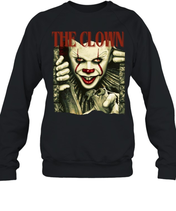 The Clown Pennywise Sewer Horror Movie Halloween Graphic T- Unisex Sweatshirt