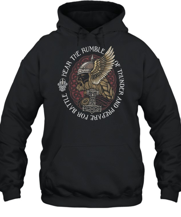 Thor Mjolnir Hear the rumble of thunder and prepare for battle Norse mythology Unisex Hoodie
