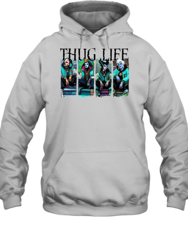 Thug Life Bad Girls Streetwear Squad Hip Hop Villains Halloween  Unisex Hoodie