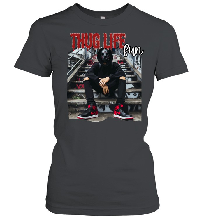 Thug Life Jason Voorhees Hockey Mask Streetwear Drip Horror Classic Women's T-shirt