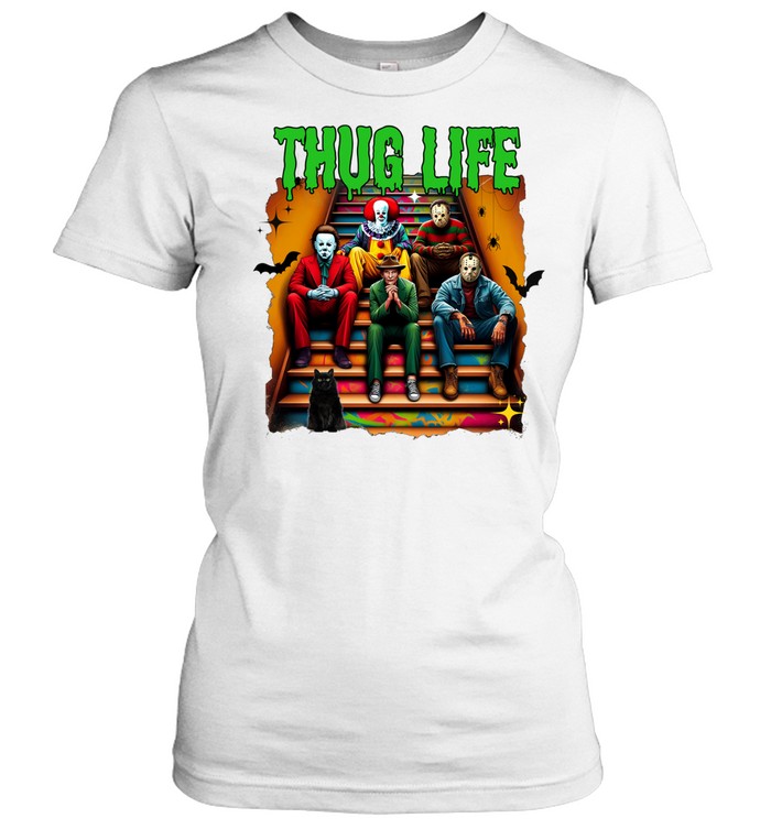 Thug Life Slasher Gang Halloween Horror Movie Villains Classic Women's T-shirt
