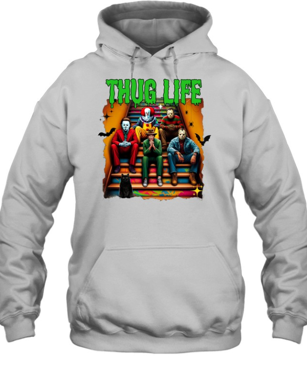 Thug Life Slasher Gang Halloween Horror Movie Villains Unisex Hoodie