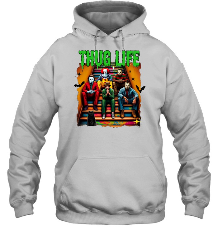 Thug Life Slasher Gang Halloween Horror Movie Villains Unisex Hoodie Thug Life Slasher Gang Halloween Horror Movie Villains Unisex Hoodie