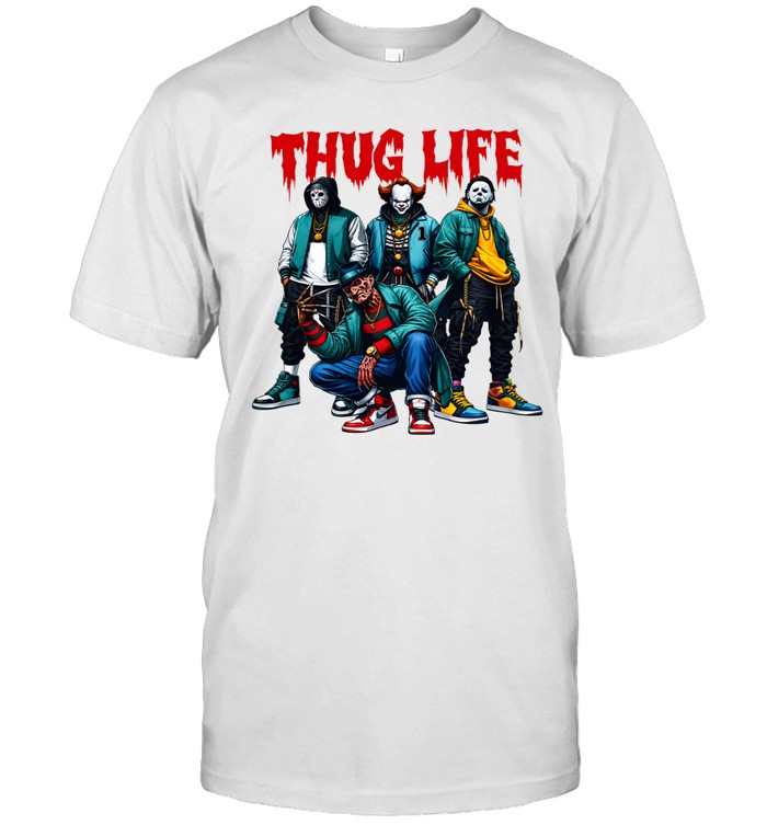 Thug Life Slasher Squad Streetwear Drip Horror Villains Classic Men's T-shirt Thug Life Slasher Squad Streetwear Drip Horror Villains Classic Men's T-shirt