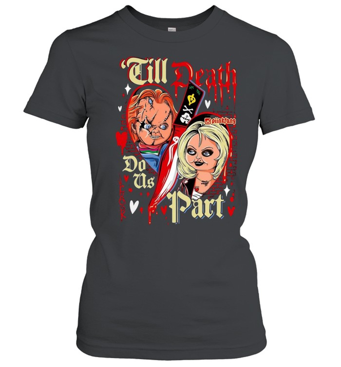 Till Death Do Us Part Chucky And Tiffany Bride Halloween Horror Classic Women's T-shirt