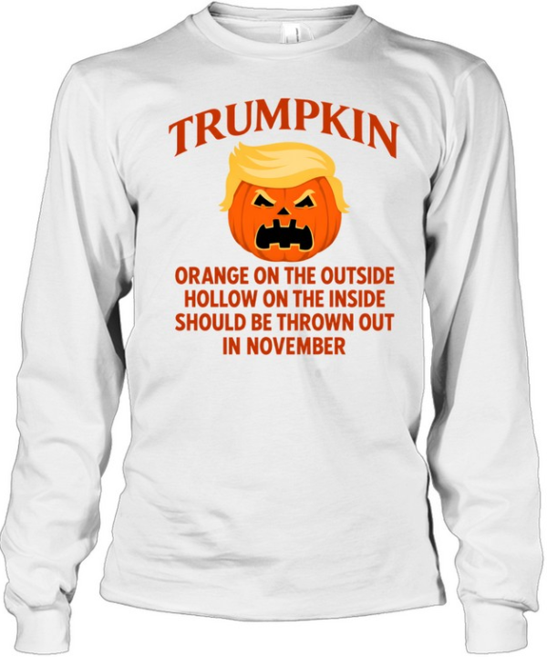 Trumpkin Orange On The Outside Halloween Tee Long Sleeved T-shirt