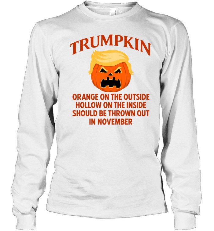 Trumpkin Orange On The Outside Halloween Tee Long Sleeved T-shirt