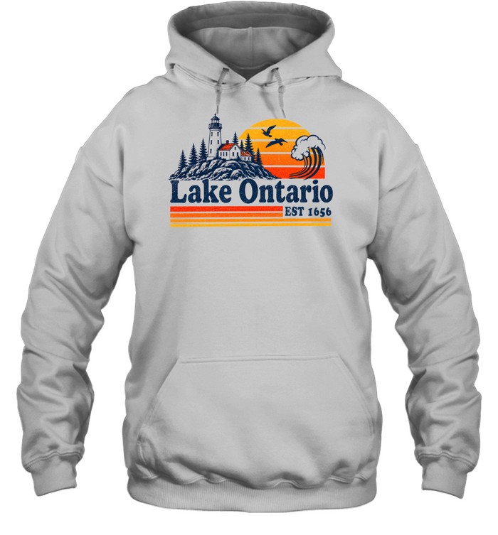 Vintage Lake Ontario Great Lakes Unisex Hoodie Vintage Lake Ontario Great Lakes Unisex Hoodie