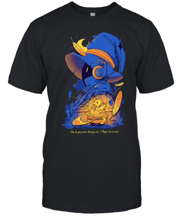 Vivi ornitier how do you prove that exist maybe we don’t black mage hatching chocobo feathers  Classic Men's T-shirt