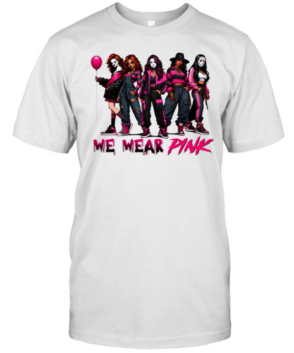 We Wear Pink Horror Slasher Girls Halloween Graphic  Classic Men's T-shirt