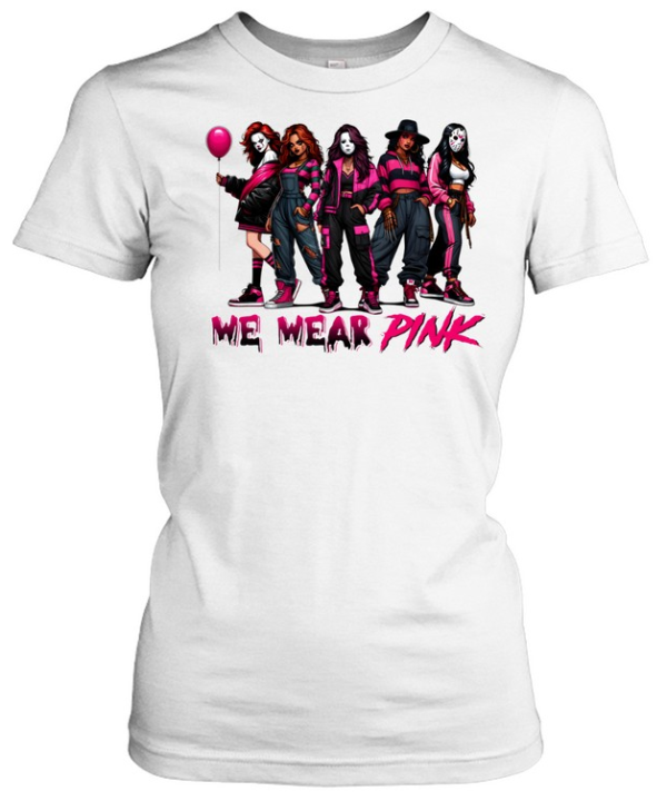 We Wear Pink Horror Slasher Girls Halloween Graphic Classic Women's T-shirt