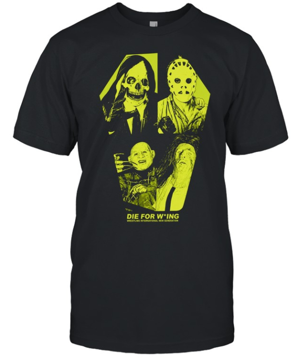 Wrestling International New Generation Die For Wing Horror Monsters  Classic Men's T-shirt